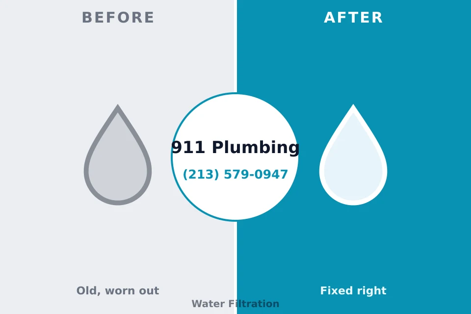 Before and after: plumbing company Edinboro, PA